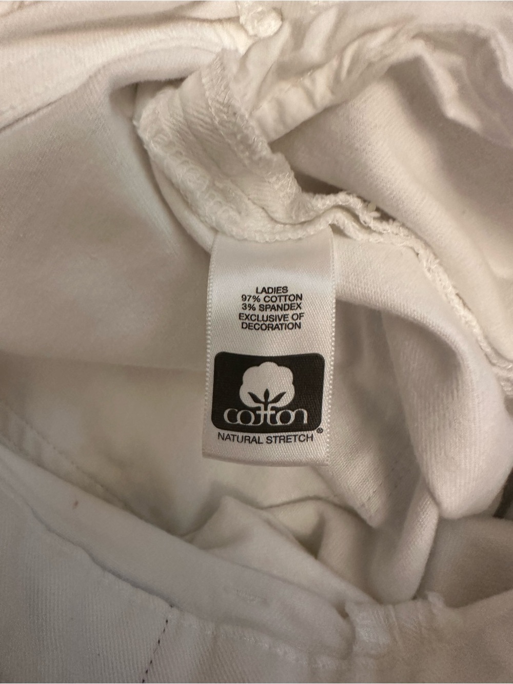 IZOD Just Right Crop White Stretch Crop Jeans Capris Size 8 Classic Summer  1161 - Picture 7 of 8